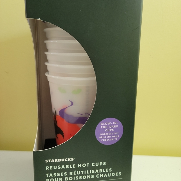 Starbucks reusable hot Halloween glow in the dark cups - Picture 1 of 2